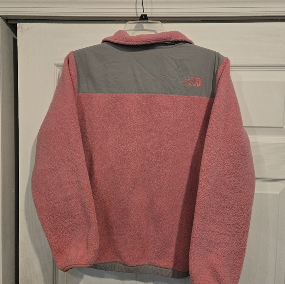 North Face Pink Full Zip Fleece Jacket XL (18) Girls AQGG F10 Explorers Gear - Picture 2 of 7